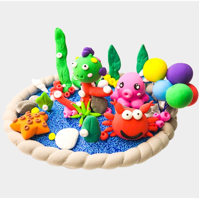 Set 12 màu đất sét nhẹ , nguyên liệu làm butter slime