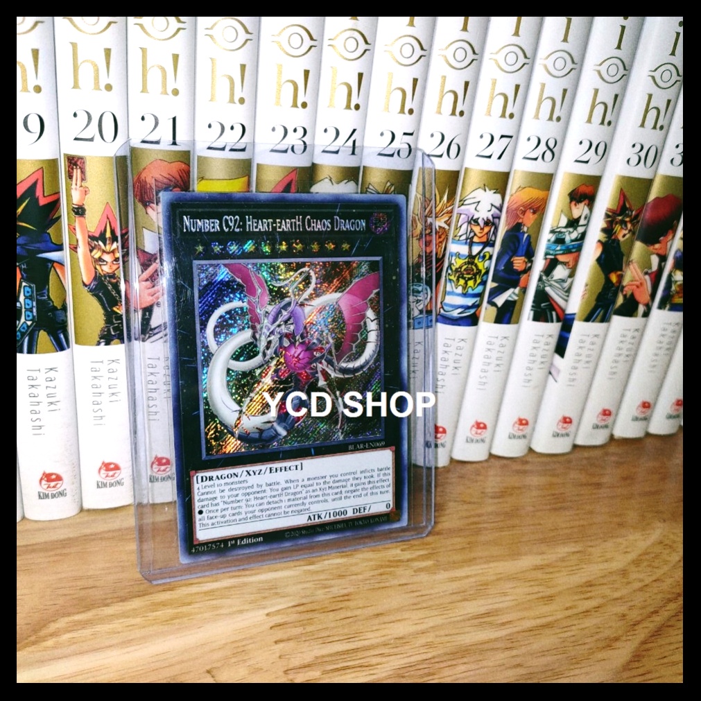 Thẻ bài yugioh chính hãng Number C92: Heart-eartH Chaos Dragon – Secret Rare