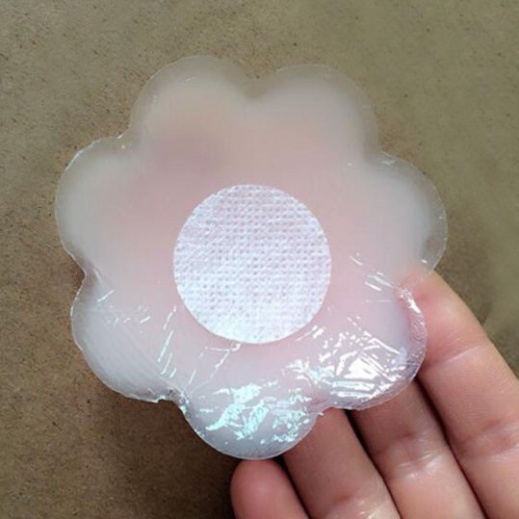 Miếng dán ngực, hình bông hoa sử dụng nhiều lần siêu dính tàn hình