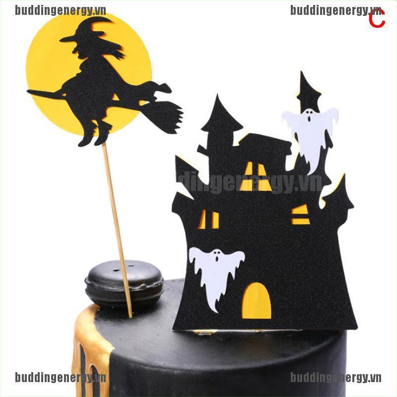 Cây Sticker Phong Cách Halloween Dùng Để Trang Trí Bánh Kem Tiện Dụng