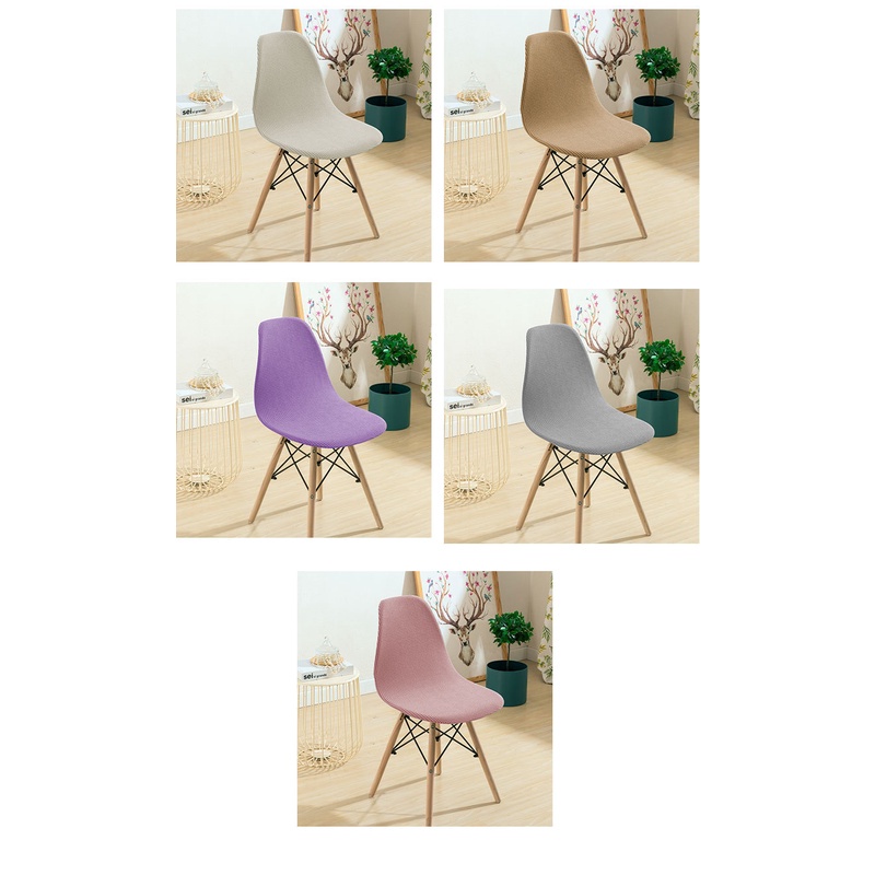 Bộ 2 Vỏ Bọc Ghế Ngồi Bàn Ăn Không Tay Vịn Mềm Mại Co Giãn Kháng Nước Thời Trang Đơn Giản Có Bán Lẻ