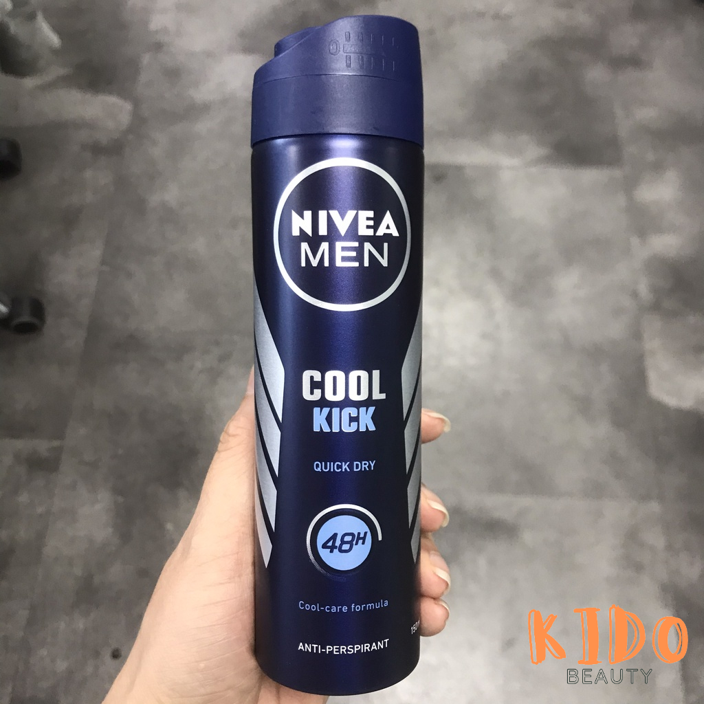 Xịt Khử Mùi Cho Nam Nivea Men Anti-Perspirant 150ml |Lăn nách nam Nivea Men 48h 50ml
