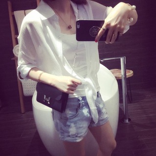 Áo Sơ Mi Mỏng Trắng Hot Trend Siêu Rẻ