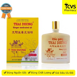 Dầu gừng Thái Dương 24ml - cvspharmacy