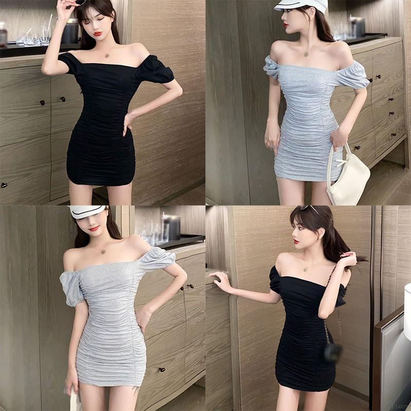 Đầm Nữ Không Tay Màu Trơn Phong Cách Hàn Quốc Quyến Rũ