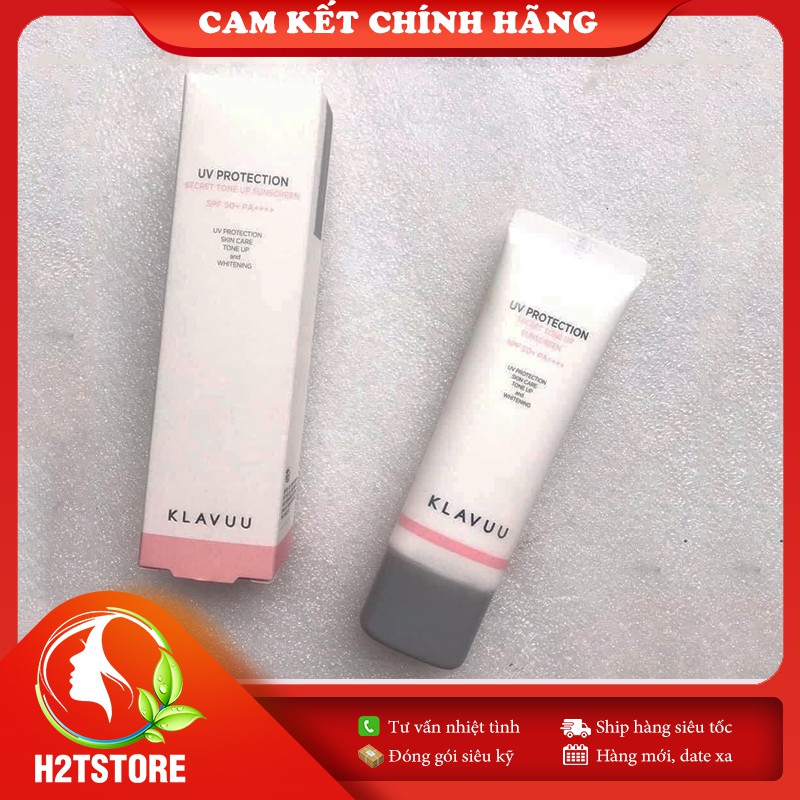 Kem chống nắng Klavuu UV Protection Secret Tone Up Sunscreen SPF50+++ 50ml mẫu mới