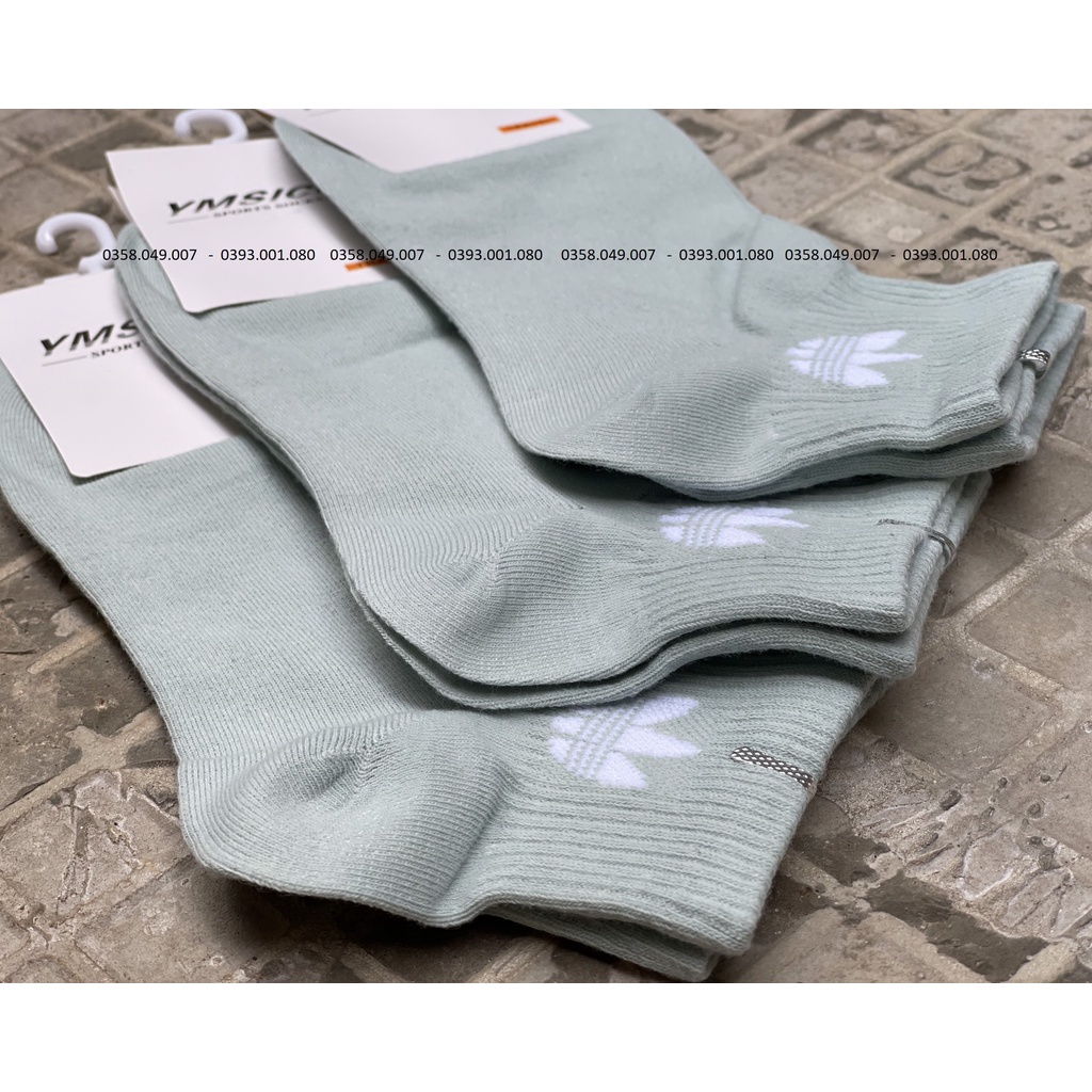 Tất Vớ Adidas 3 Lá Nữ Cổ ngắn Nhiều Màu Cực Đẹp