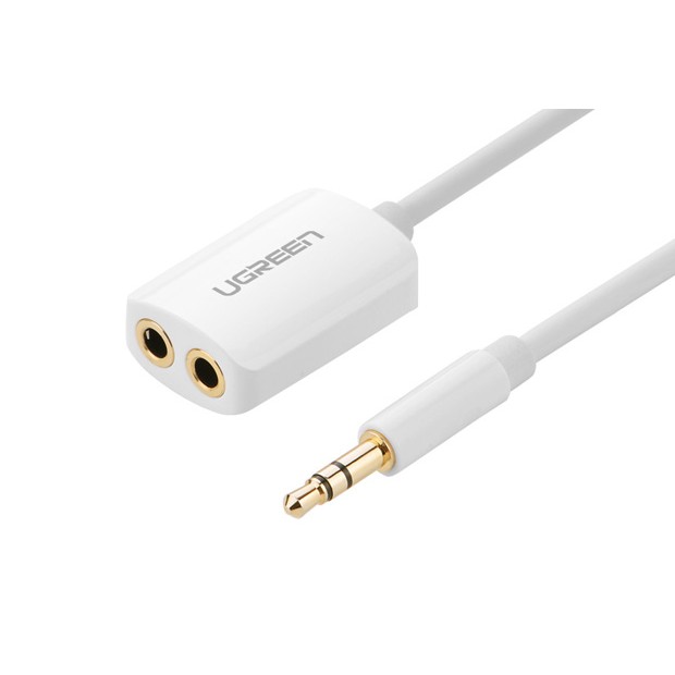 Cáp chia zắc loa 3.5mm 1 ra 2 Ugreen 10738