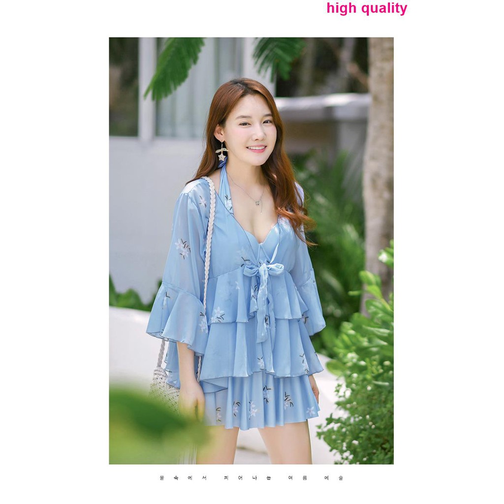 Large size swimsuit female fat mm200 pounds covered belly was thin and loose big breasts split conservative fat sister t | BigBuy360 - bigbuy360.vn