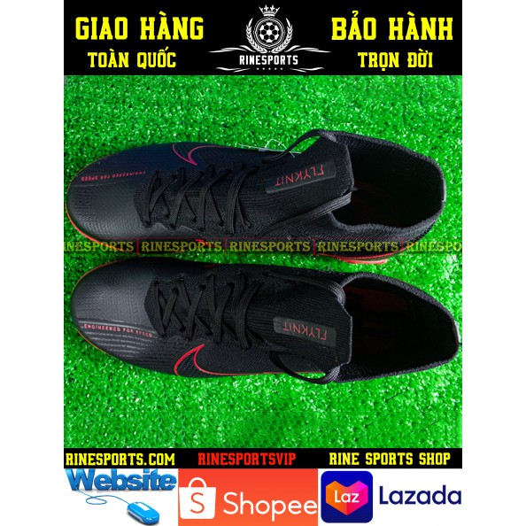 (HÀNG THAILAND) GIÀY BÓNG ĐÁ SÂN CỎ NHÂN TẠO Mercurial Vapor 13 đen đỏ cổ cao.TF.CAM KẾT Y HÌNH-CAM KẾT HÀNG