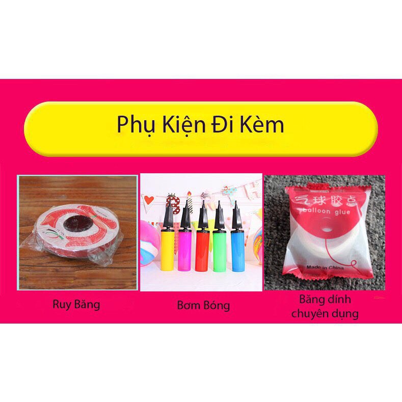 SET TRANG TRÍ PHÒNG CƯỚI PC-00402 ( Tặng kèm bơm tay + băng dính + RUY BĂNG)