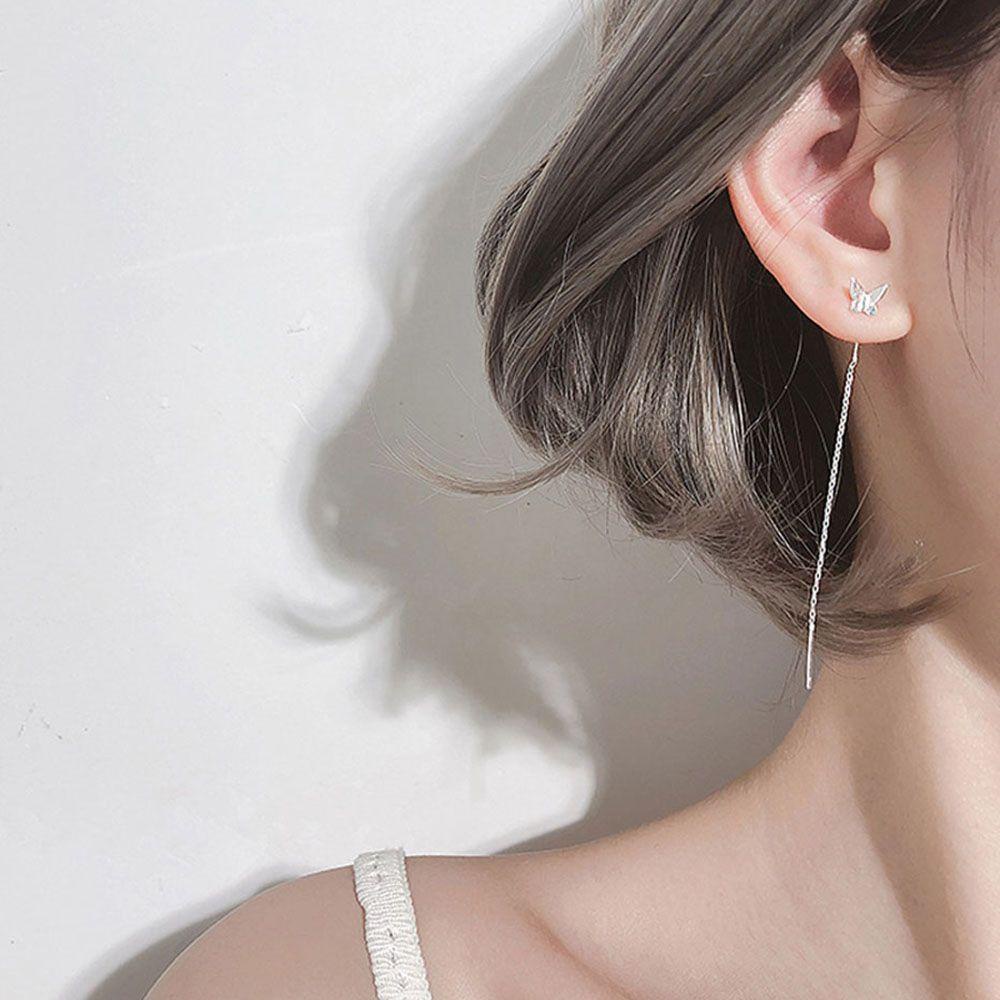 Bông Tai Tua Rua Dáng Dài Phong Cách Giáng Sinh Thời Trang Cho Nữ