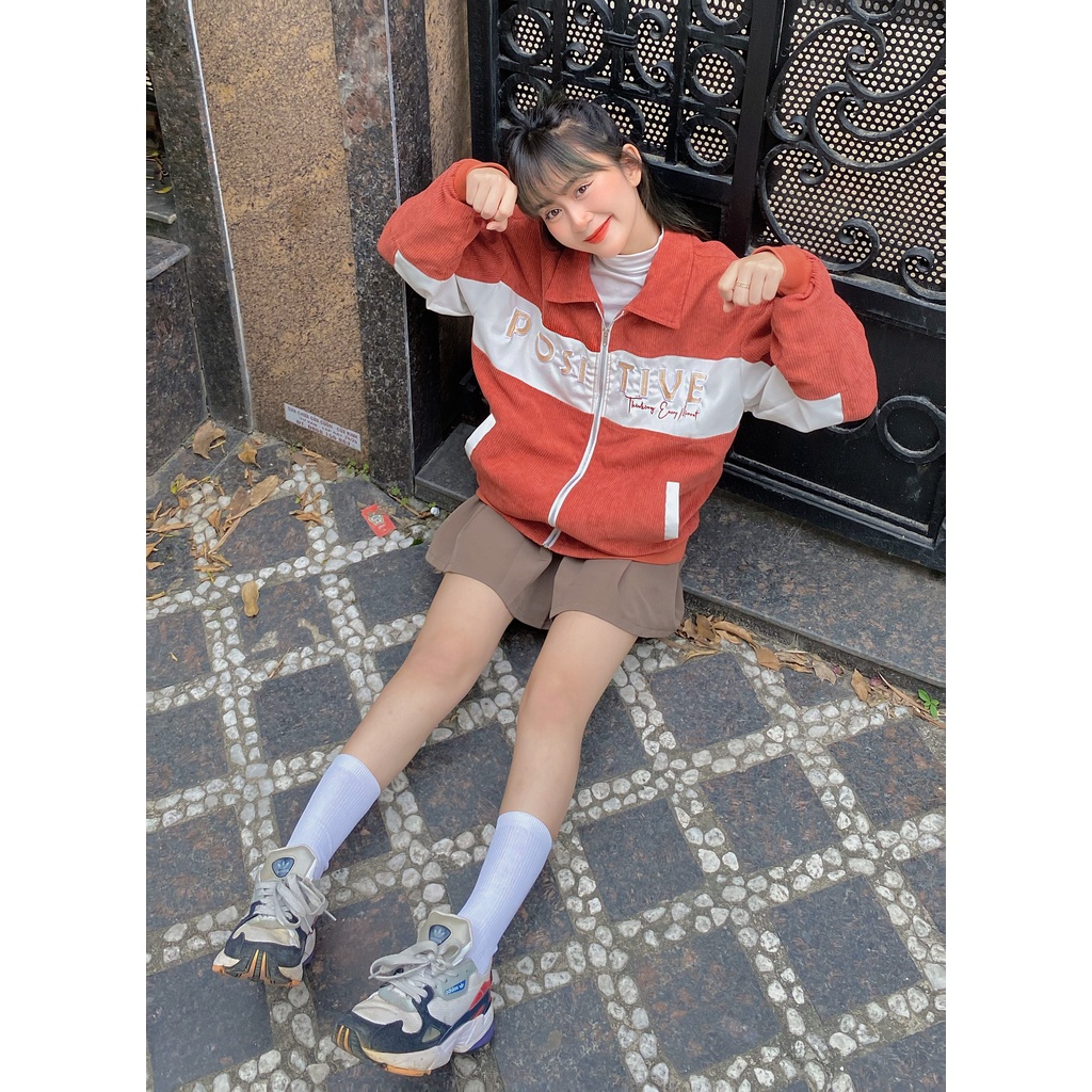 Áo Khoác Bomber Varsity Gooan Positive Form Rộng