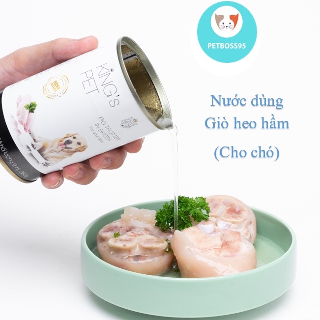 Pate King Pet cho Chó Mèo- 4 vị (Cá hồi, HH cá, đùi gà, nước dùng giò heo)