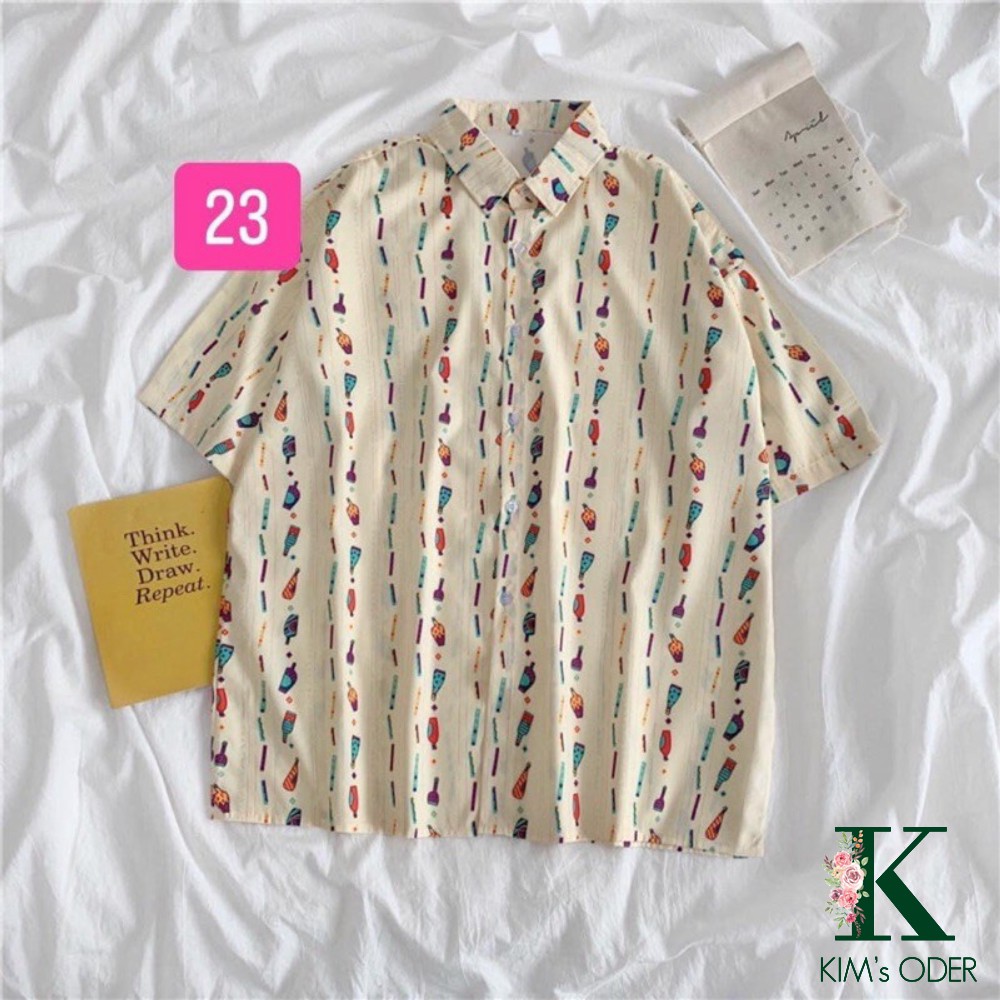 Áo sơ mi hoạ tiết thời trang hot trend