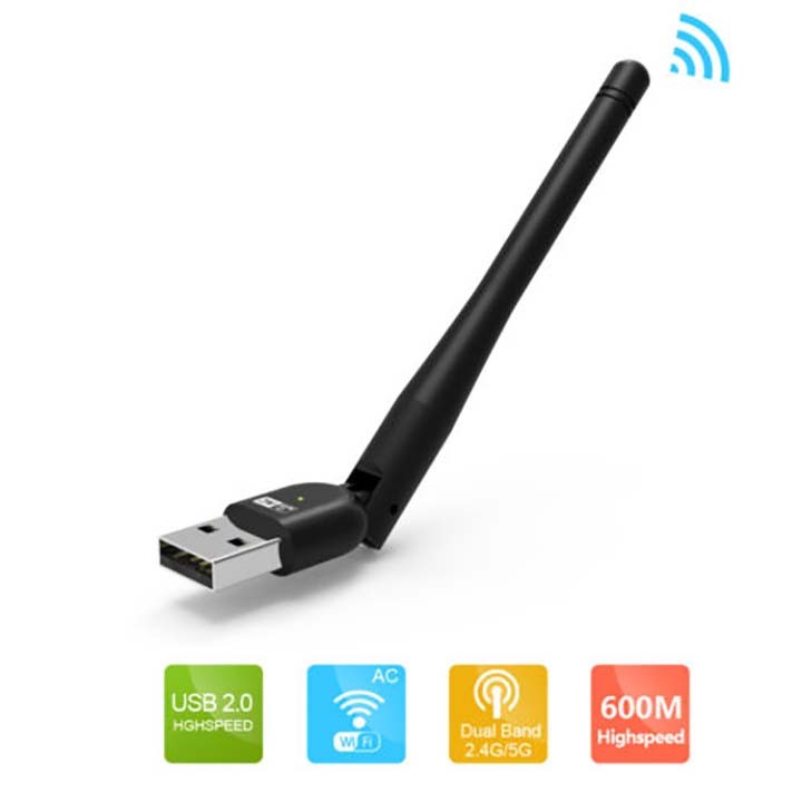 USB thu sóng WiFi Wavlink AC600 WS-WN 680AE