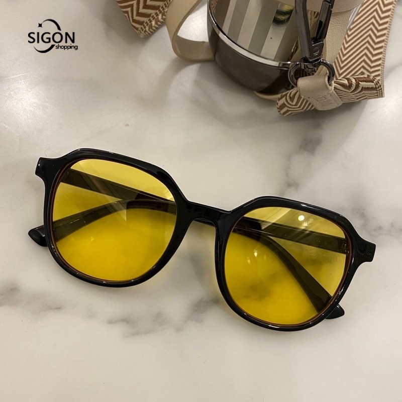 Kính Mát Phân Cực Mặt Vuông Màu Nâu Thời Trang Cho Nam Và Nữ