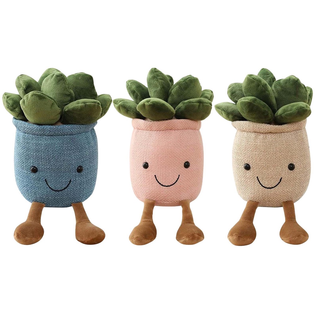 Sen Đá Nhồi Bông Mềm Mại Dễ Thương Dùng Trang Trí