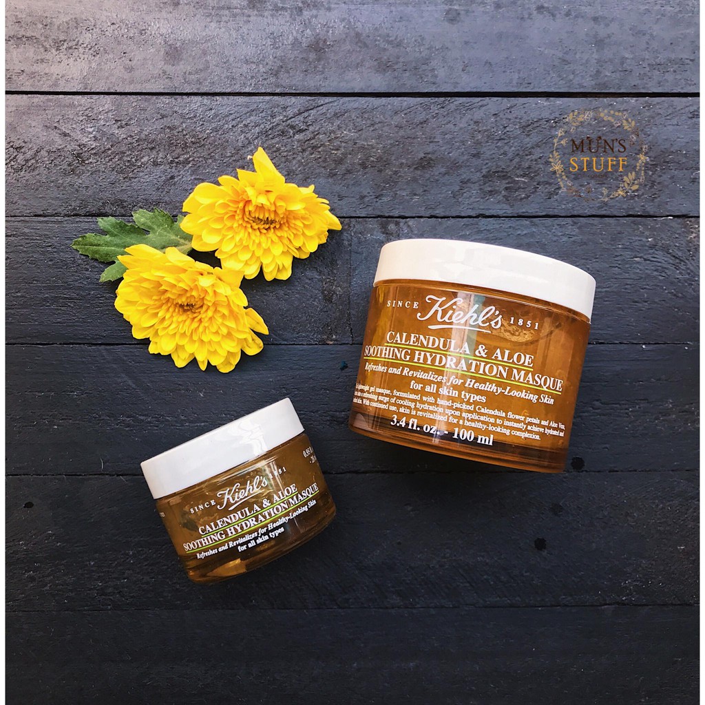 Kiehl’s Calendula & Aloe Soothing–Mặt Nạ Cấp Nước Từ Nha Đam Và Hoa Cúc 100ml HSD T4/2022