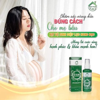 Xịt Vệ sinh diệp lục nano bạc