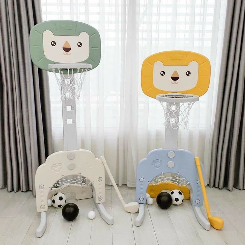 Bộ bóng rổ cầu gôn liên hoàn HOLLA 3in1 - chính hãng cao cấp - SEED BABY