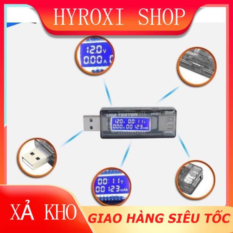 Thiết bị test pin sạc, củ sạc, đo dòng điện, check dung lượng pin KWS-V21 HYROXISHOP