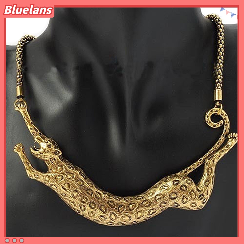 Vòng cổ mạ vàng hình báo độc đáo lạ mắt cá tính dành cho nữ