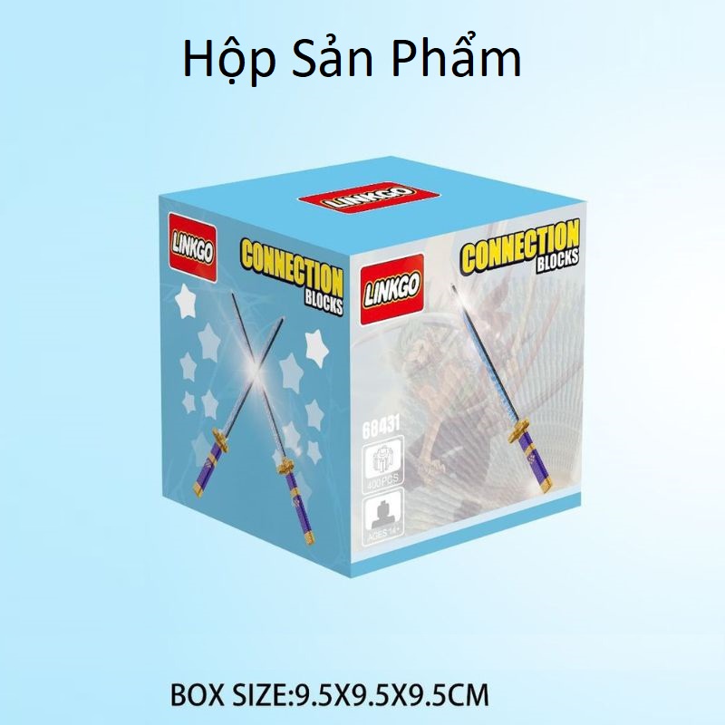 Kiếm Đồ Chơi Katana Linkgo, Lego One Piece Lắp Ráp Mô Hình Kiếm Zoro Sáng Tạo Trí Tuệ Thông Minh Cho Bé