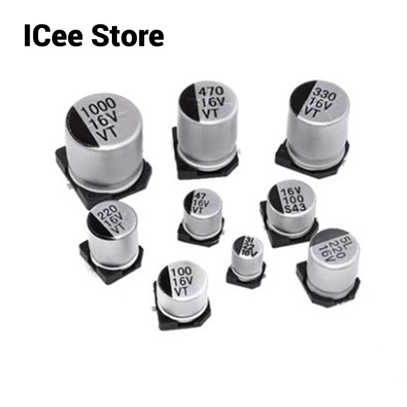 Set 20 Tụ Điện Nhôm 6.3V 10V 16V 10UF 22UF 33UF 47UF 100UF 220UF 330UF 470UF 680UF Chuyên Dụng