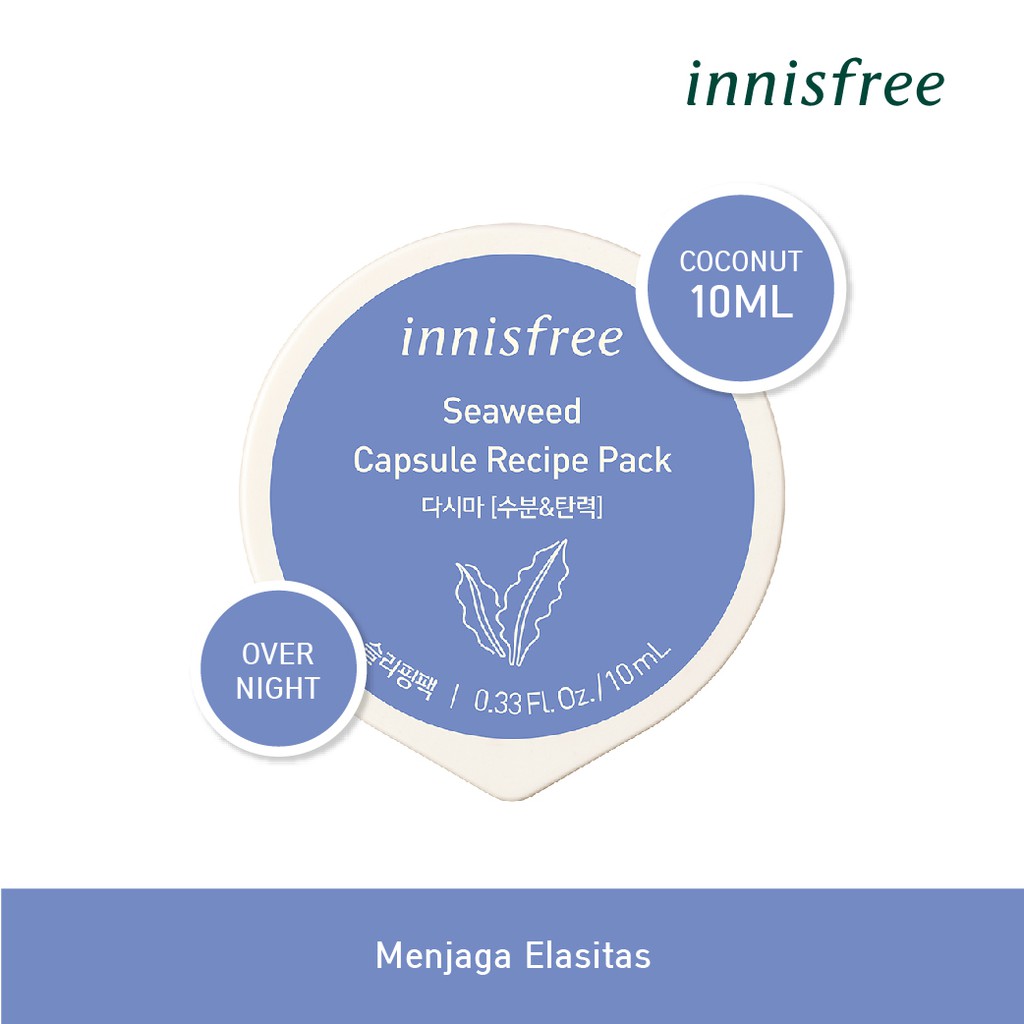 (hàng Mới Về) Mặt Nạ Hạt Rong Biển 10ml Innisfree