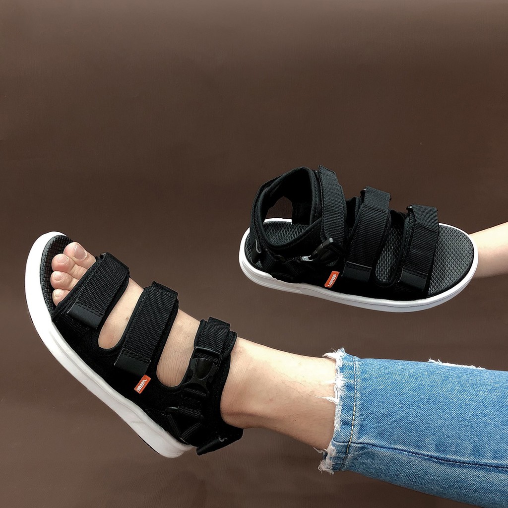 Giày Sandal Vento Nam Nữ 3 Quai Dán NB03 Hàng Chính Hãng