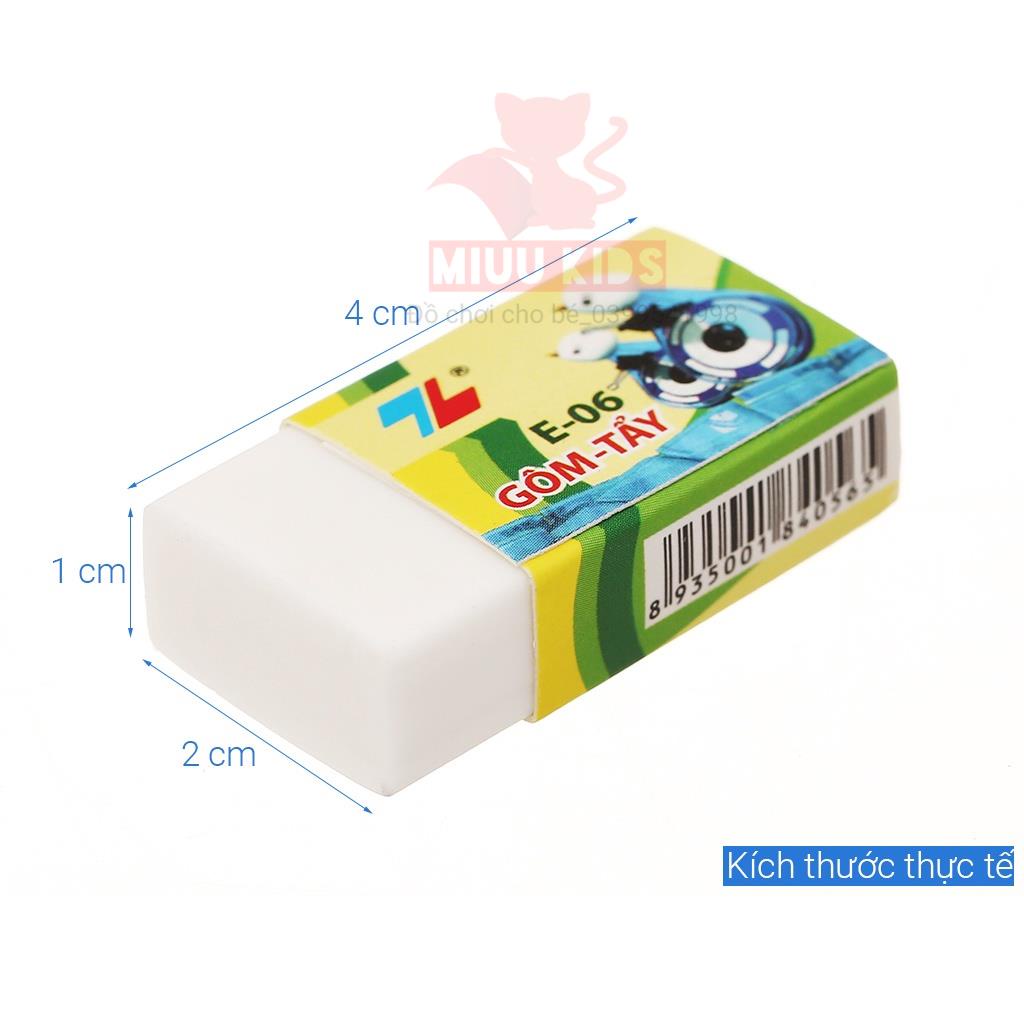 Gôm tẩy xóa chì TL E-06 Dẻo Dai Ít Bụi Bẩn Khi Sử Dụng