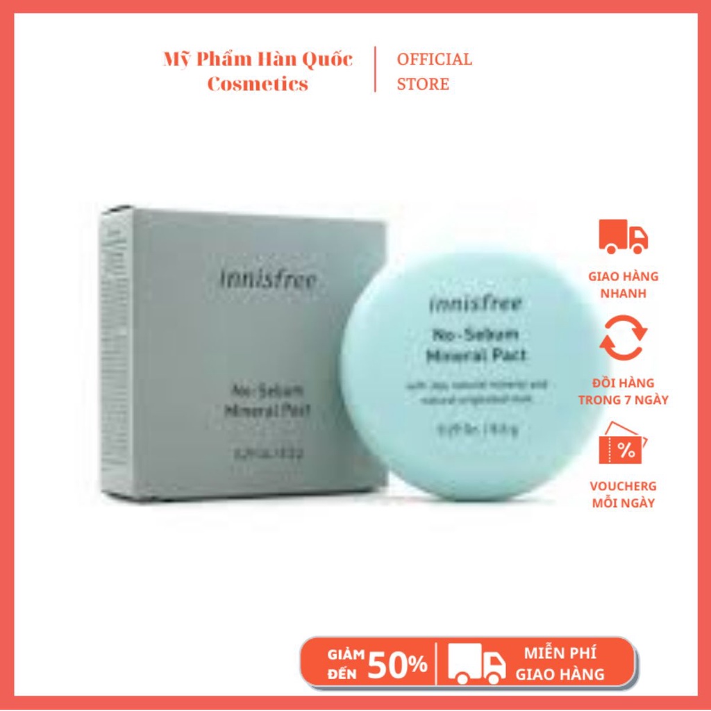 PHẤN PHỦ NÉN Innisfree No Sebum Mineral Pact 8,5g