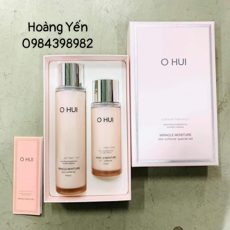 [DATE 2024] Set Nước hoa hồng dưỡng ẩm cho da khô OHUI Miracle Moisture Skin Softener Moist 150ml + 100ml