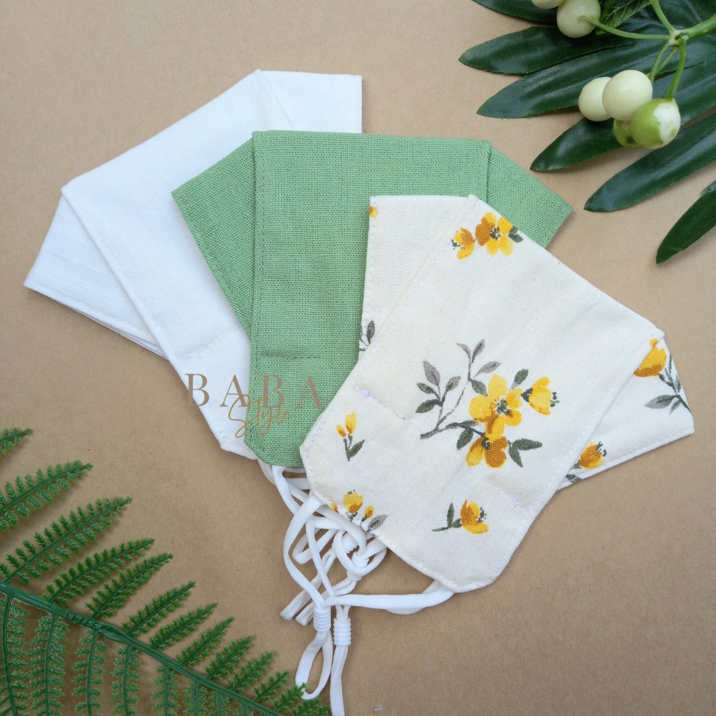 ComBo 3 Khẩu Trang  3D 3 Lớp Vải Sợi Linen 3 Lớp  Set 3 Khẩu Trang Thời Trang Nhiều Màu Dùng Nhiều Lần Tặng Kèm Quà Tặng