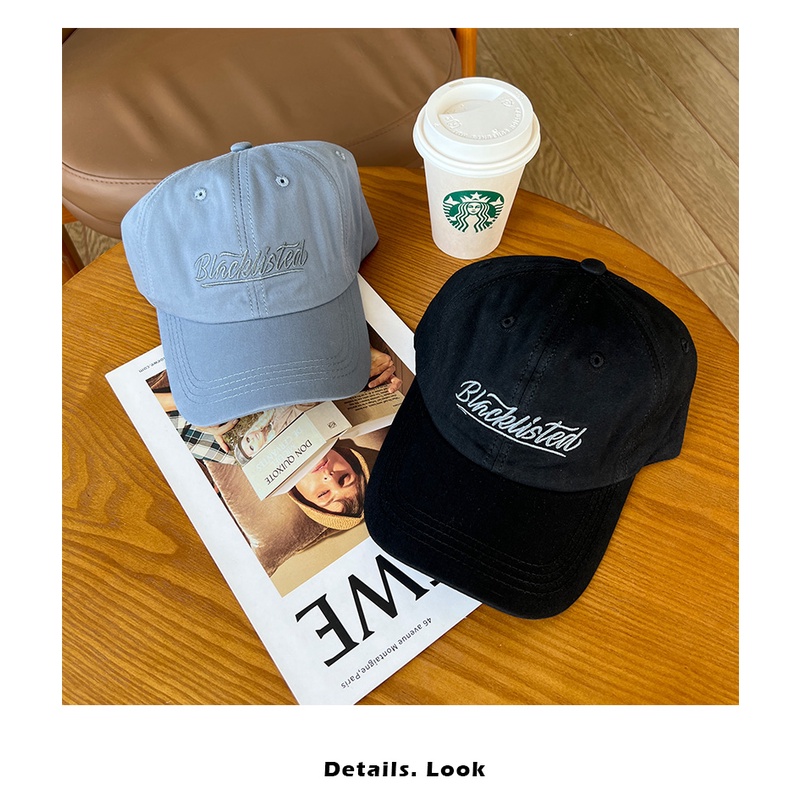Nón Lưỡi Trai Mềm Thêu Chữ Tiếng Anh Cá Tính Thời Trang Hàn Quốc Cho Nam Nữ