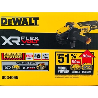 Thân máy mài, cắt cầm tay pin 100mm Dewalt Brusless 20 / 60V Max Flexvolt Adantage DCG409N DCG409VSN - Chính hãng