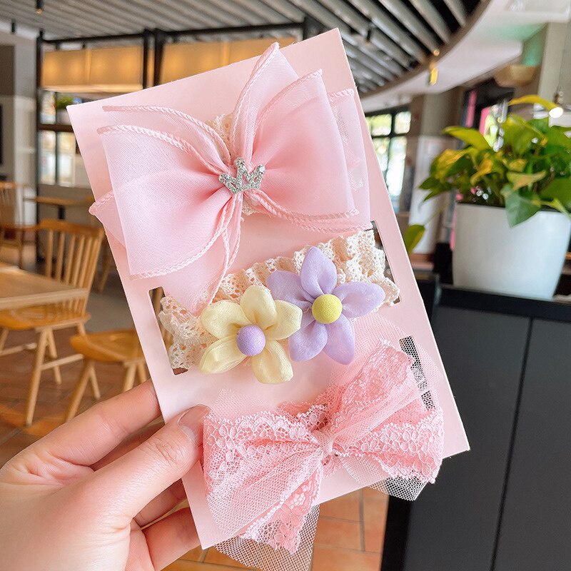 Set 3 băng đô hoa xinh xắn dễ thương dành cho bé gái