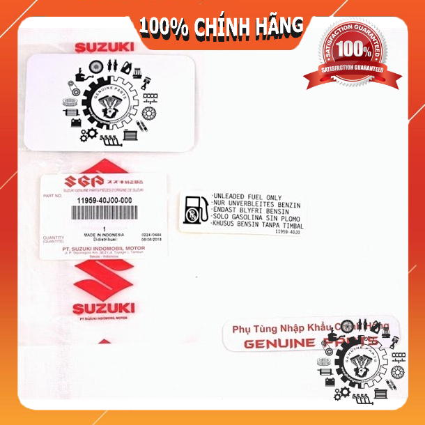 Tem bình xăng SUZUKI nhập khẩu chính hãng Indo