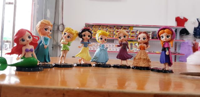 Mô hình 8 nàng công chúa Disney cao cấp