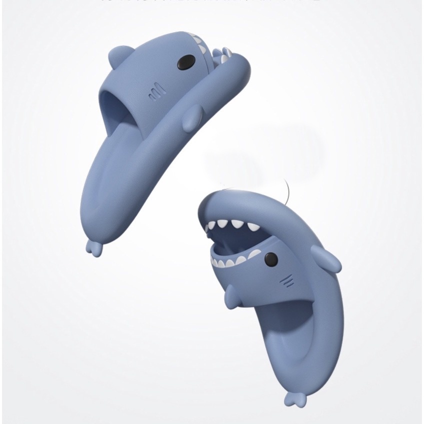 Dép lê đế dày 4cm bằng EVA hình cá mập size 34-45 nâng cấp 2022 cho người lớn đi trong nhà/ ngoài trời