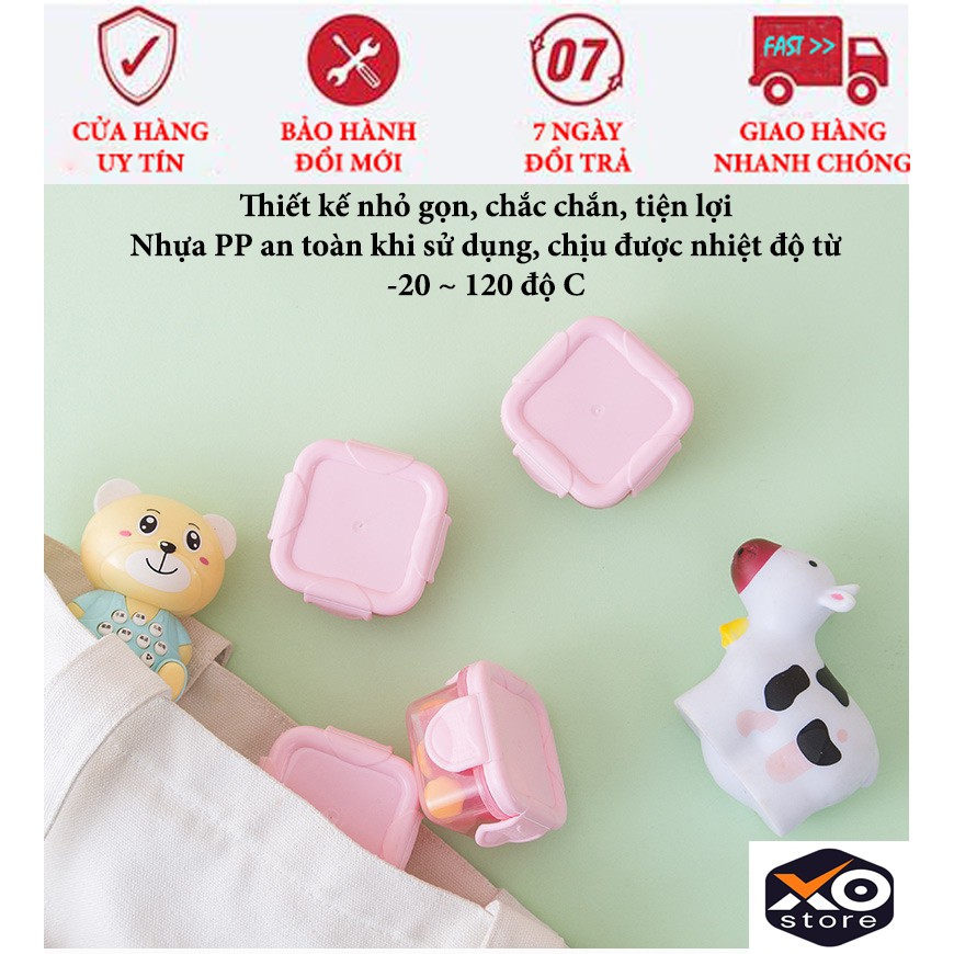 Set 4 Hộp Đựng Đồ Mini Đa Năng Để Tủ Lạnh Tiện Lợi( Mua 4 Tặng 1 Hộp)