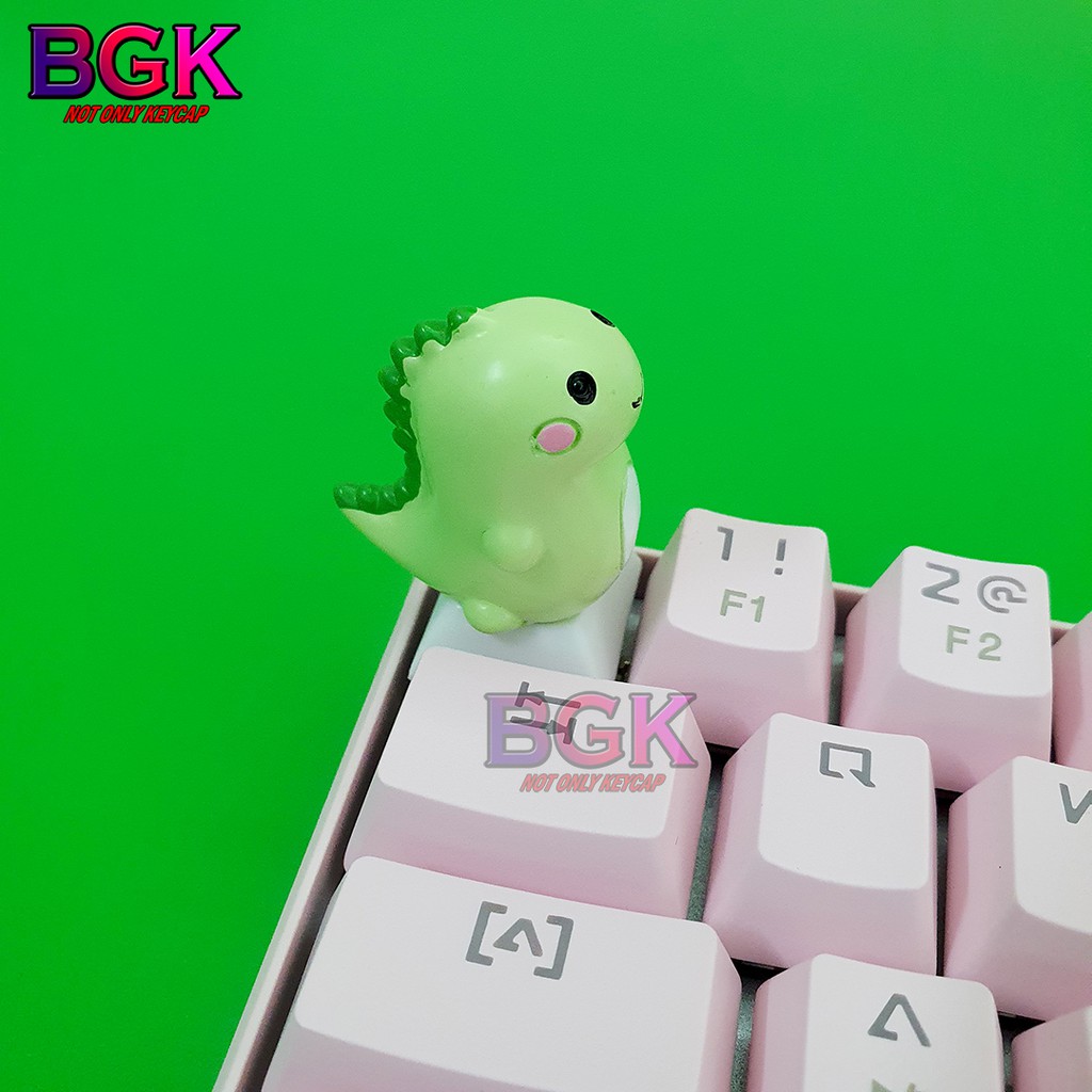 Keycap lẻ hình Gấu Con Chó Con và Khủng Long cực kỳ dễ thương ( keycap Artisan )