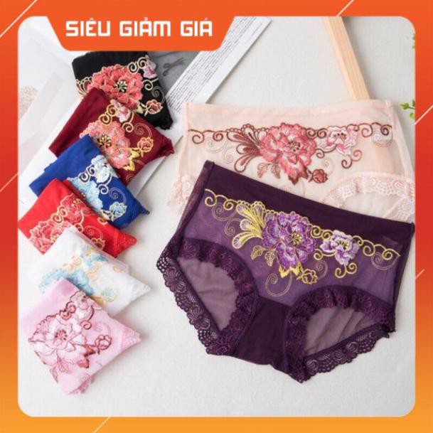 Quần Lót Ren Thêu Hoa Hot