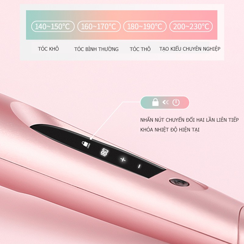 Máy Ép/ Uốn Tóc Bảng Điều Khiển Cảm Ứng VIVID&VOGUE®️ VAV-C203 32mm