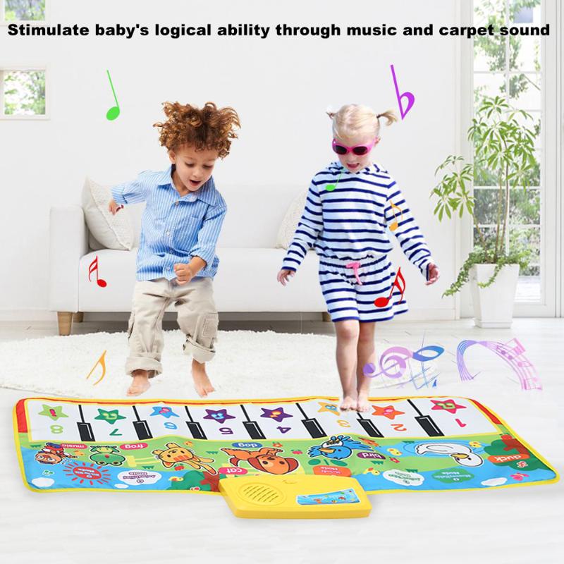 Thảm Âm Nhạc Hình Đàn Piano Cho Bé Tập Bò