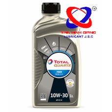 7L Nhớt động cơ ô tô diesel TOTAL QUARTZ D.7000 CI-4 10W30 combo 6L + 1