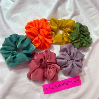 SCRUNCHIES cột tóc voan lụa tơ size đại bảng màu mới