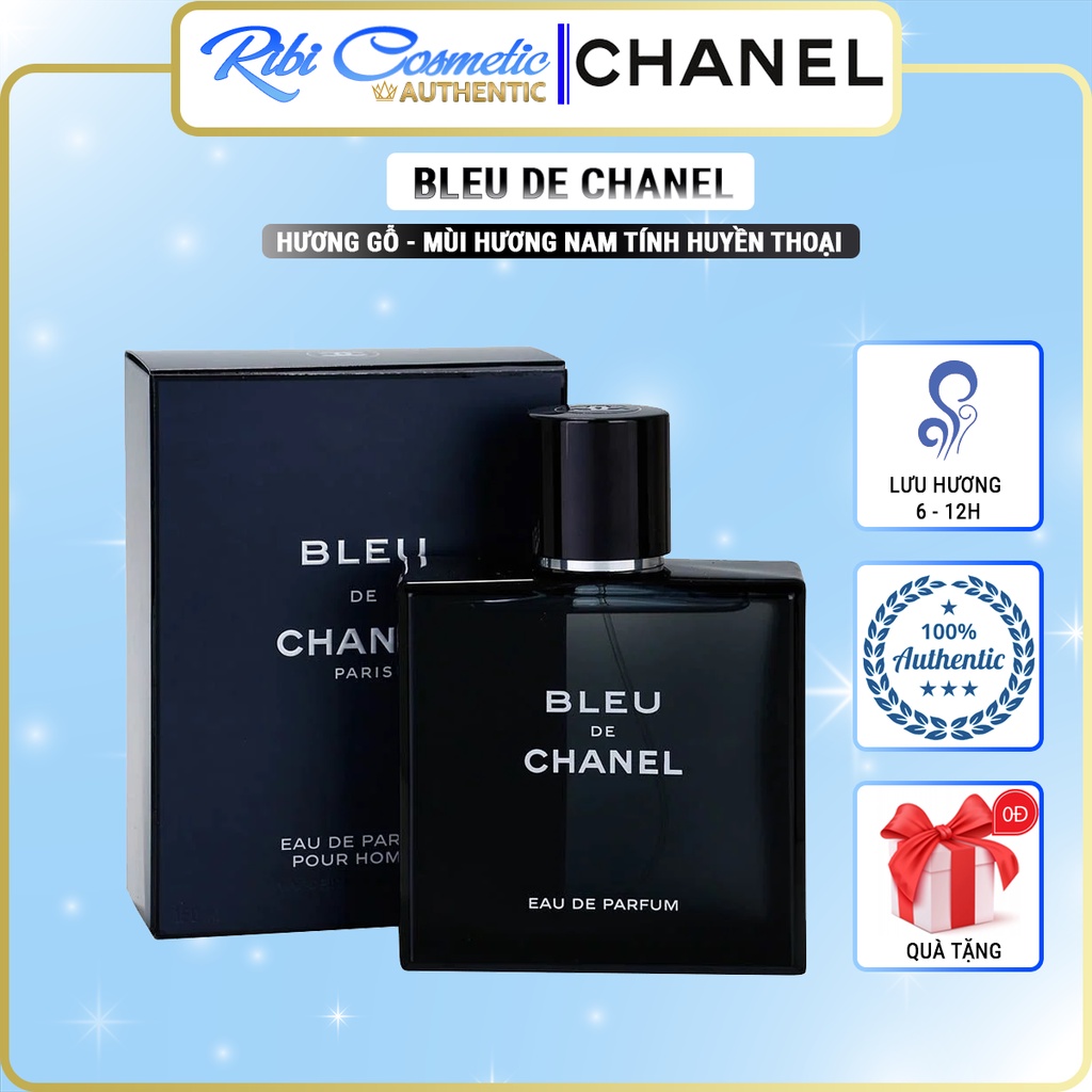 Nước hoa Nam Bleu de Chanel EDP  Nam tính Mạnh mẽ Sang trọng Tinh tế Lịch lãm Cuốn hút với hương thơm huyền thoại