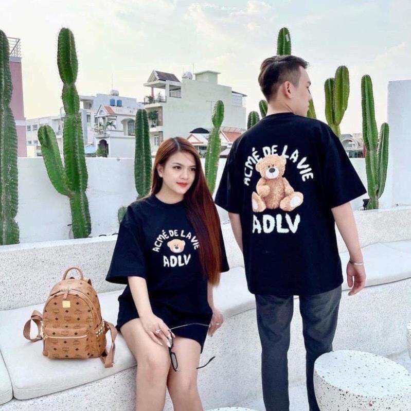 Áo thun unisex dáng rộng ADLV dễ thương vải mịn (V198)